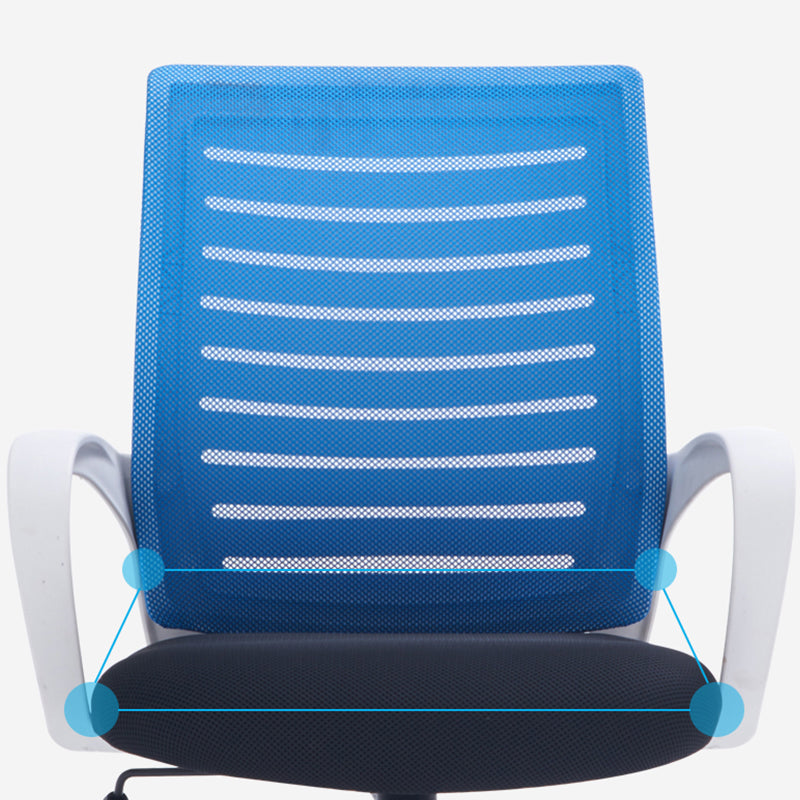 Modern Office Chair Fixed Arms No Distressing Chair with Breathable Back Clearhalo 'furn' 'furn_office_chair' 'Furniture' 'Office Chairs' 'Office Furniture' 'office_chair' 7267116