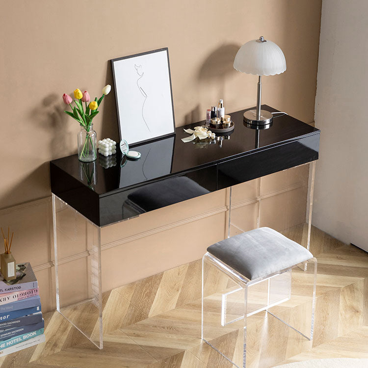 Contemporary 2 Drawers Make-up Vanity Acrylic Makeup Vanity Desk Table