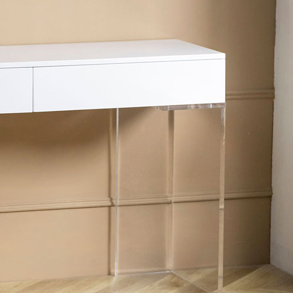 Contemporary 2 Drawers Make-up Vanity Acrylic Makeup Vanity Desk Table