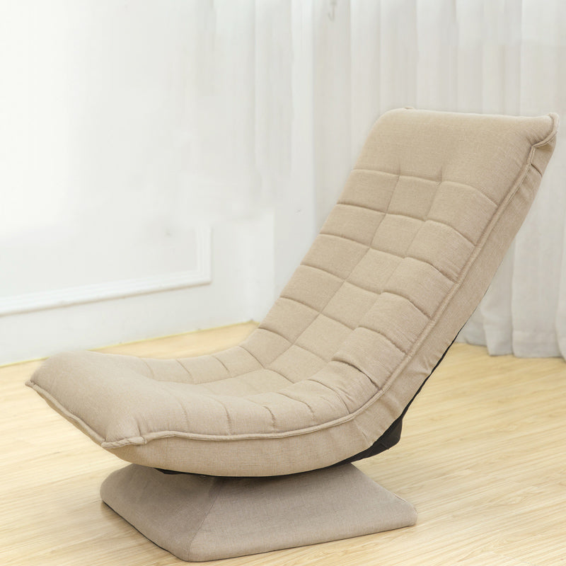 Sedia a poltrona in metallo reclinabile con miscela in cotone giutrio