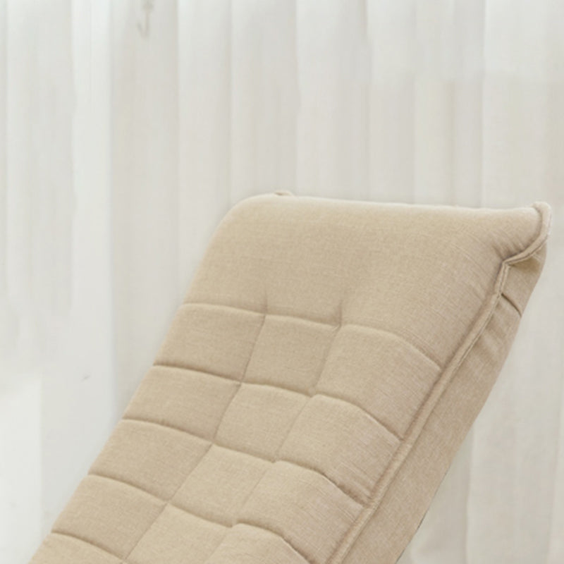 Sedia a poltrona in metallo reclinabile con miscela in cotone giutrio