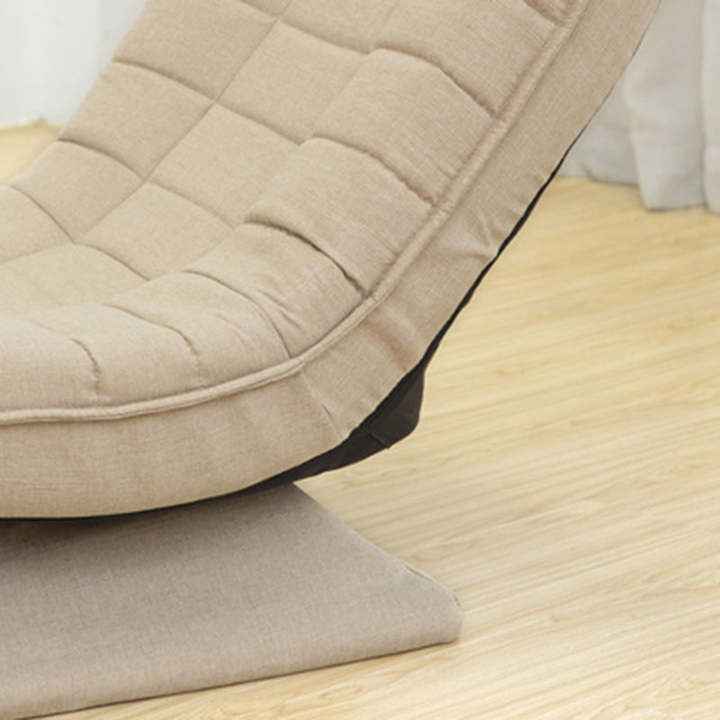 Sedia a poltrona in metallo reclinabile con miscela in cotone giutrio