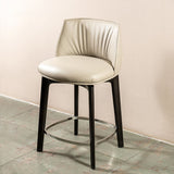 Industrial Style Counter Chair Wood Footrest Counter Stool for Restaurant