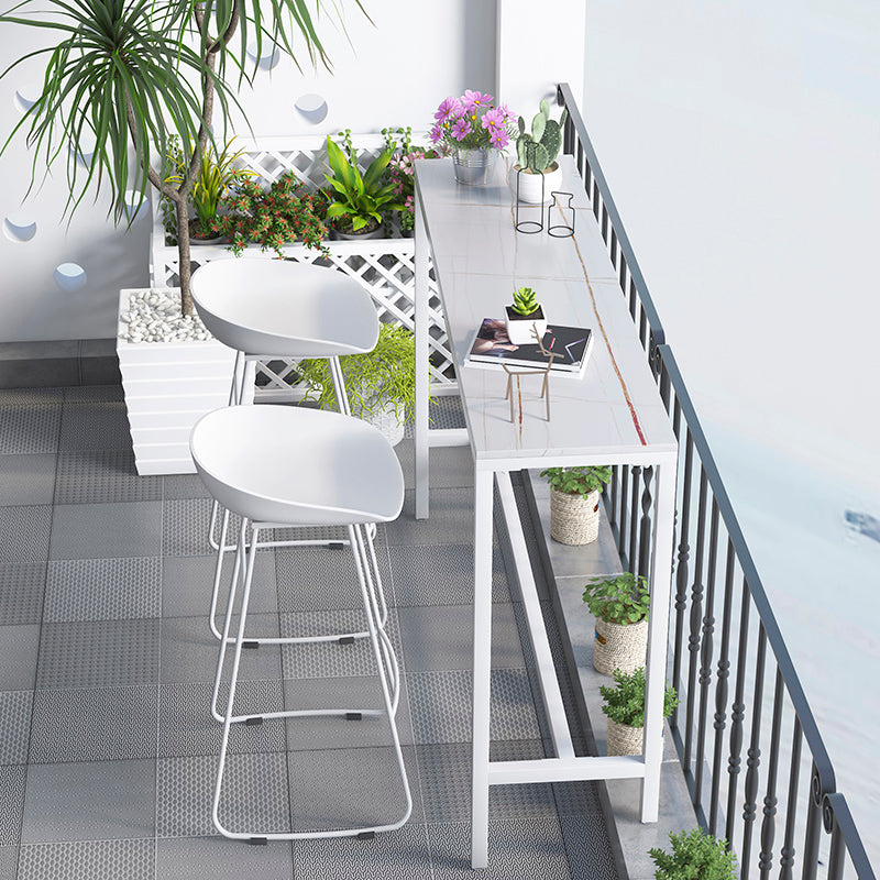 Glam Low Back Bar Stools Metal Dining Stools with Metal Base