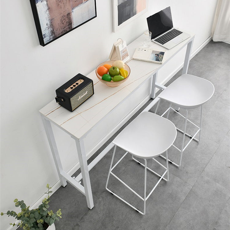 Glam Low Back Bar Stools Metal Dining Stools with Metal Base