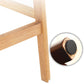Upholstered Indoor Bar Stool Nordic Solid Wood Bar Stools with Natural Base