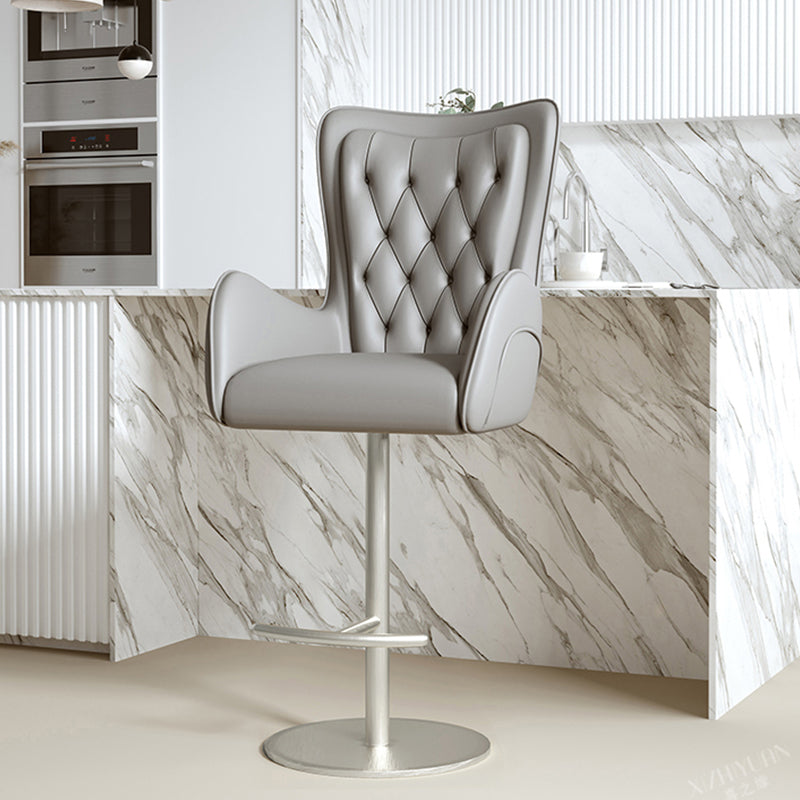 Sgabello da bar in metallo in metallo industriale.