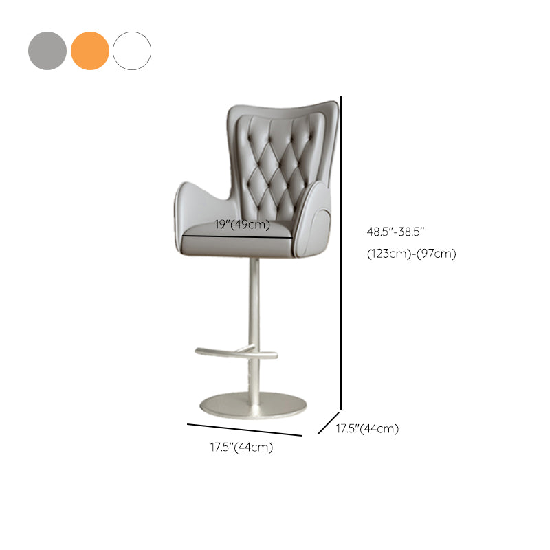 Sgabello da bar in metallo in metallo industriale.