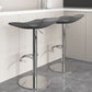 Tabouret de bar à tabouret de barre pivotant sans bras réglable avec base chromée