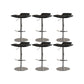 Adjustable Armless Swivel Barstools Saddle Seat Bar Stool with Chrome Base