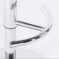 Adjustable Armless Swivel Barstools Saddle Seat Bar Stool with Chrome Base