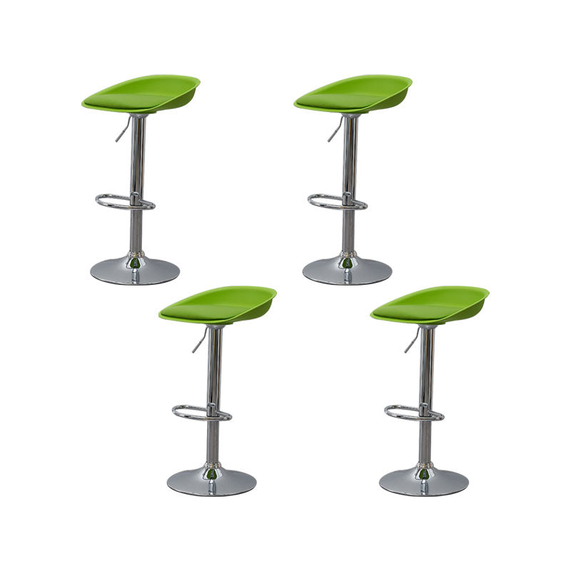 Sgabelli da bar senza braccia con bancone del soggiorno con gambe metalliche