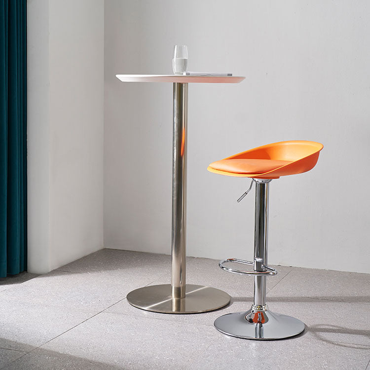 Sgabelli da bar senza braccia con bancone del soggiorno con gambe metalliche