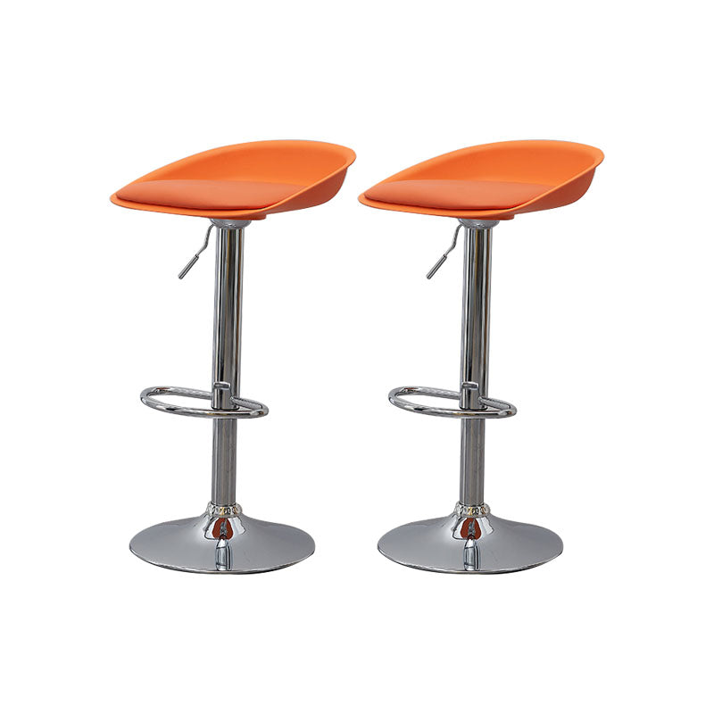 Sgabelli da bar senza braccia con bancone del soggiorno con gambe metalliche