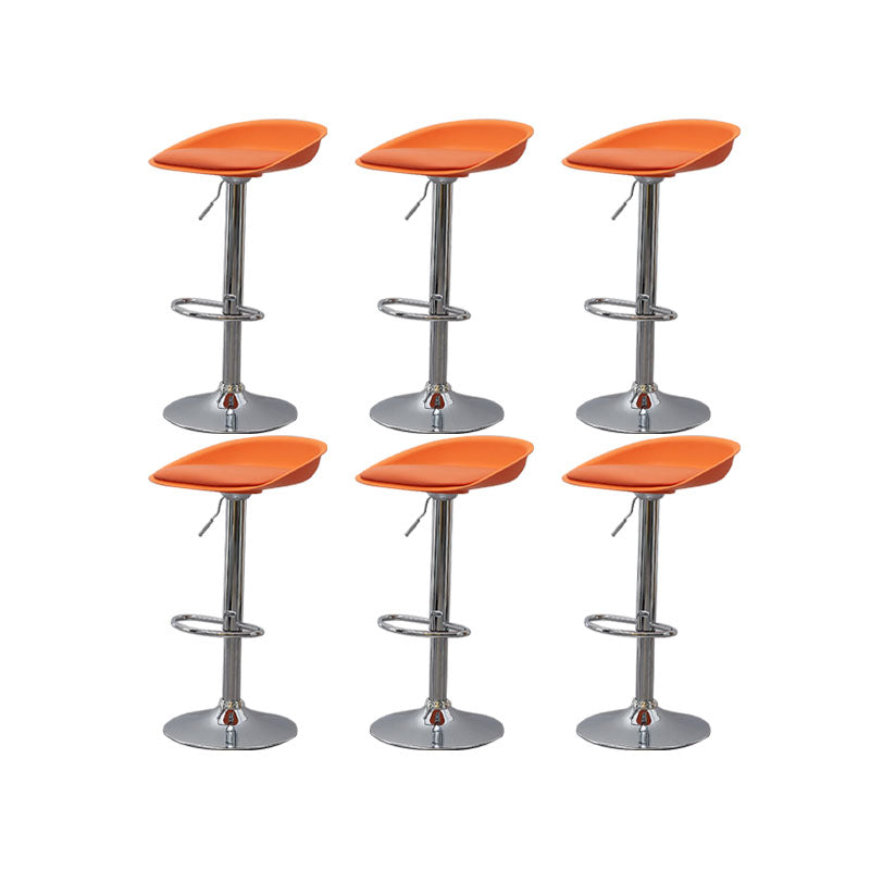 Sgabelli da bar senza braccia con bancone del soggiorno con gambe metalliche