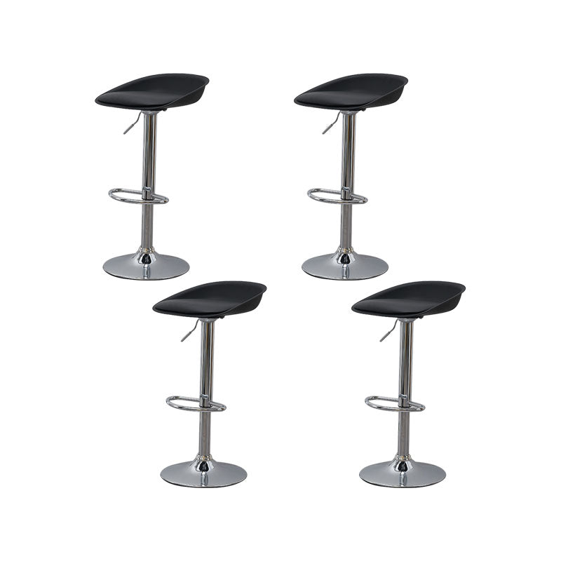 Sgabelli da bar senza braccia con bancone del soggiorno con gambe metalliche