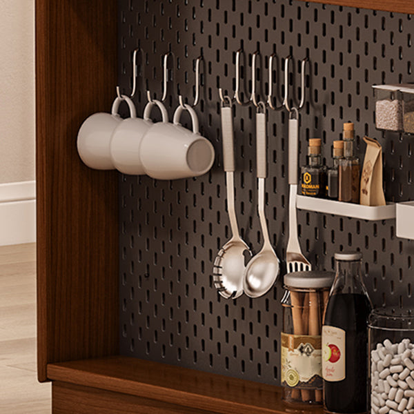 Moderner Stein-Bartisch mit Kiefernholzsockel und Schließfächern für das Wohnzimmer