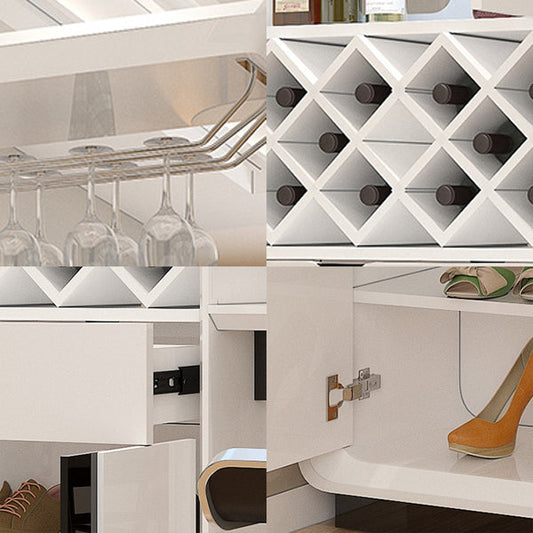 Base in legno artificiale del rettangolo moderno di rettangolo con mobile per vino per soggiorno