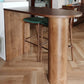Modern Style Wood Bar Table Pine Wood Base for Milk Tea Shop