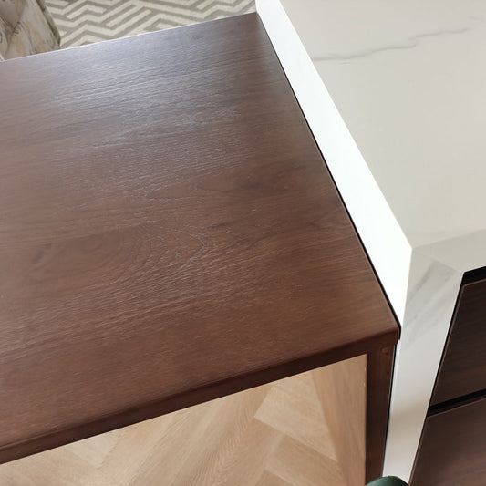 Moderner Holzbart Tisch Kiefernholz Basis für Milchtee Shop