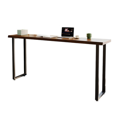 Modern Rectangle Wood Bar Table Metal Base for Milk Tea Shop Without Chairs Clearhalo 'Bar Furniture' 'Bar Tables' 'bar_tables' 'furn' 'furn_bar_tables' 'Furniture' 'Kitchen & Dining Furniture' 7270246