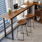 Modern Rectangle Wood Bar Table Metal Base for Milk Tea Shop Clearhalo 'Bar Furniture' 'Bar Tables' 'bar_tables' 'furn' 'furn_bar_tables' 'Furniture' 'Kitchen & Dining Furniture' 7270251