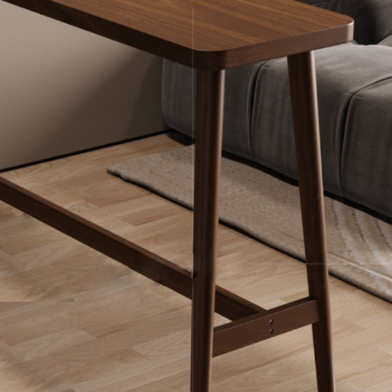 Table de salle à manger de bar d'intérieur rectangulaire, table de tabouret de bar en bois massif