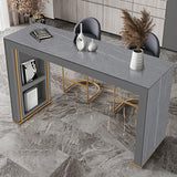 Modern Rectangle Stone Counter Table 1/3 Pieces Bar Table Set for Kitchen Clearhalo 'Bar Furniture' 'furn' 'furn_home_bar_bar_sets' 'Furniture' 'Home Bars & Bar Sets' 'home_bar_bar_sets' 'Kitchen & Dining Furniture' 7270339