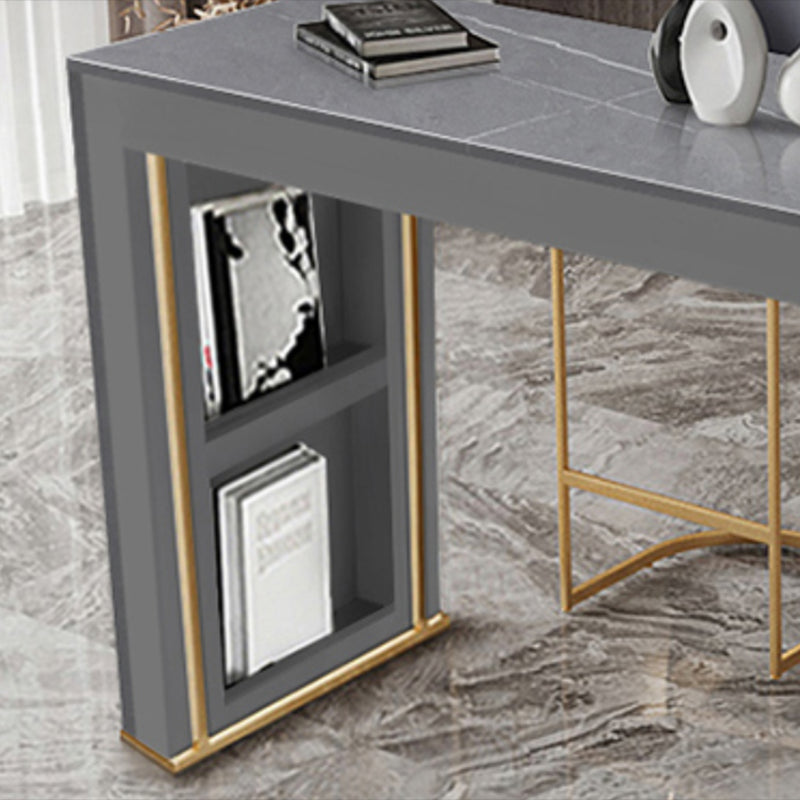 Modern Rectangle Stone Counter Table 1/3 Pieces Bar Table Set for Kitchen Clearhalo 'Bar Furniture' 'furn' 'furn_home_bar_bar_sets' 'Furniture' 'Home Bars & Bar Sets' 'home_bar_bar_sets' 'Kitchen & Dining Furniture' 7270348