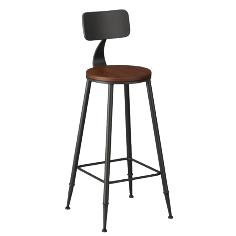Solid Wood Top Bar Table Set 1/3/5 Pcs Iron Frame Bar Table and Stools Chair(s) None 1 Piece Clearhalo 'Bar Furniture' 'furn' 'furn_home_bar_bar_sets' 'Furniture' 'Home Bars & Bar Sets' 'home_bar_bar_sets' 'Kitchen & Dining Furniture' 7270364