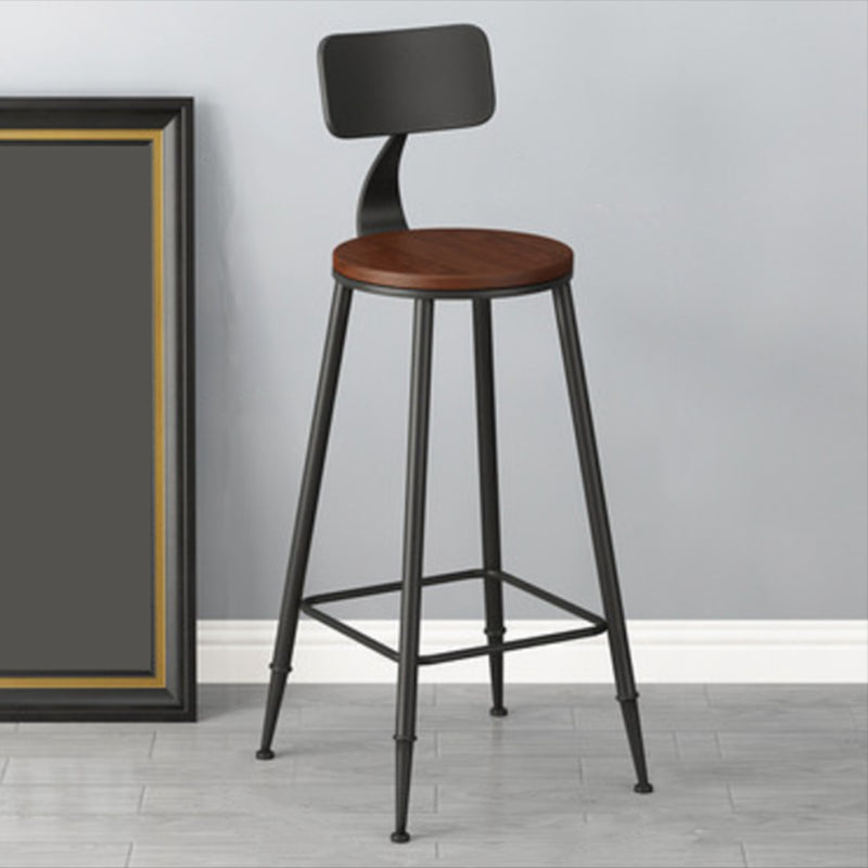 Solid Wood Top Bar Table Set 1/3/5 Pcs Iron Frame Bar Table and Stools Clearhalo 'Bar Furniture' 'furn' 'furn_home_bar_bar_sets' 'Furniture' 'Home Bars & Bar Sets' 'home_bar_bar_sets' 'Kitchen & Dining Furniture' 7270365