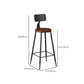 Solid Wood Top Bar Table Set 1/3/5 Pcs Iron Frame Bar Table and Stools Clearhalo 'Bar Furniture' 'furn' 'furn_home_bar_bar_sets' 'Furniture' 'Home Bars & Bar Sets' 'home_bar_bar_sets' 'Kitchen & Dining Furniture' 7270374