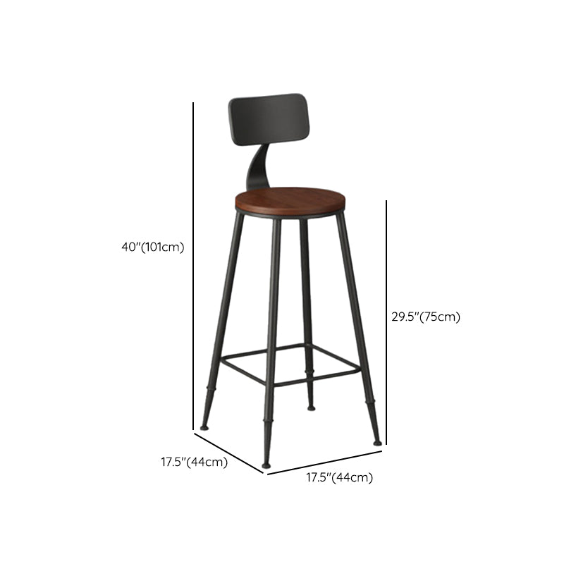 Solid Wood Top Bar Table Set 1/3/5 Pcs Iron Frame Bar Table and Stools Clearhalo 'Bar Furniture' 'furn' 'furn_home_bar_bar_sets' 'Furniture' 'Home Bars & Bar Sets' 'home_bar_bar_sets' 'Kitchen & Dining Furniture' 7270374