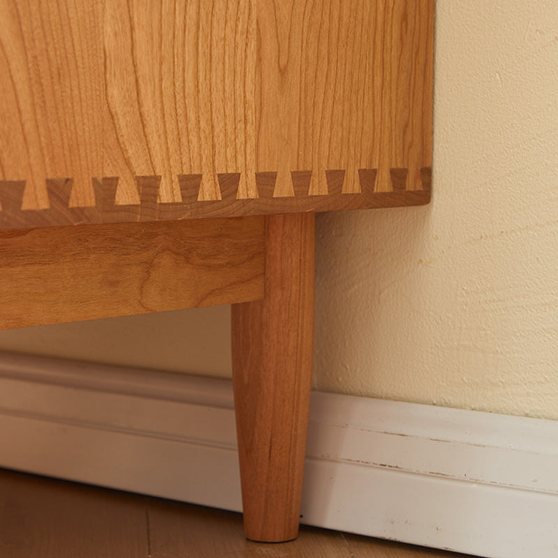 Mid-Century Modern Rectangle Accent Chest Solid Wood Natural Accent Chest Clearhalo 'Cabinets & Chests' 'cabinets_chests' 'furn' 'furn_cabinets_chests' 'Furniture' 'Living Room Furniture' 7270649