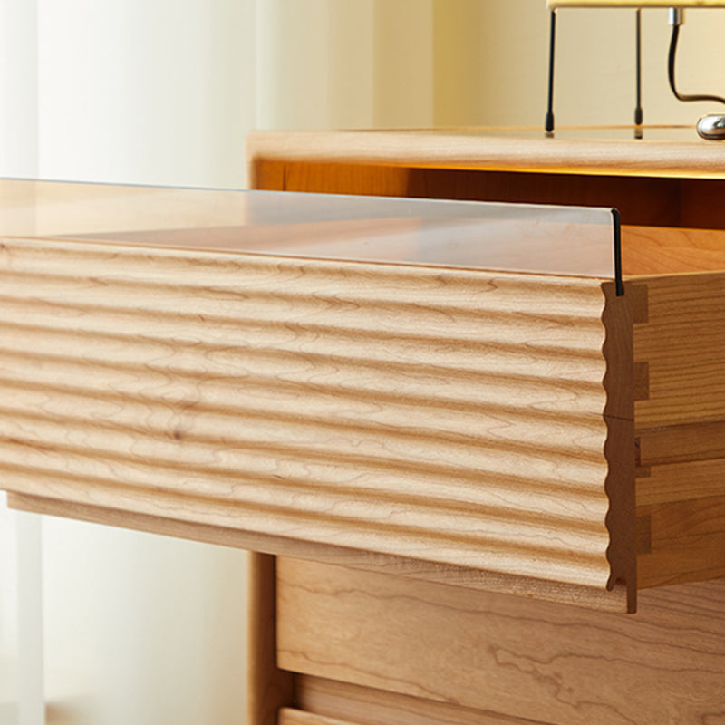 Mid-Century Modern Rectangle Accent Chest Solid Wood Natural Accent Chest Clearhalo 'Cabinets & Chests' 'cabinets_chests' 'furn' 'furn_cabinets_chests' 'Furniture' 'Living Room Furniture' 7270650