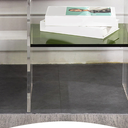 12" Wide Glam Corner Table Acrylic Storage Accent Side Table Clearhalo 'Coffee & Accent Tables' 'End & Side Tables' 'end_side_tables' 'furn' 'furn_end_side_tables' 'Furniture' 'Living Room Furniture' 7270707