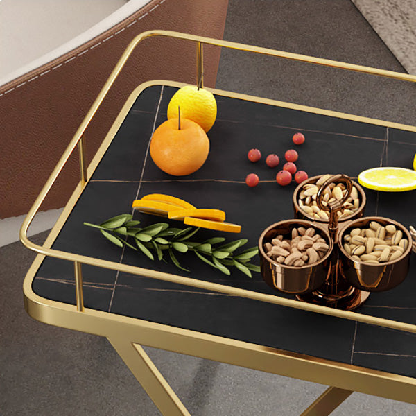 モダンオープンストレージキッチントロリー長方形のダイニングルーム準備テーブル