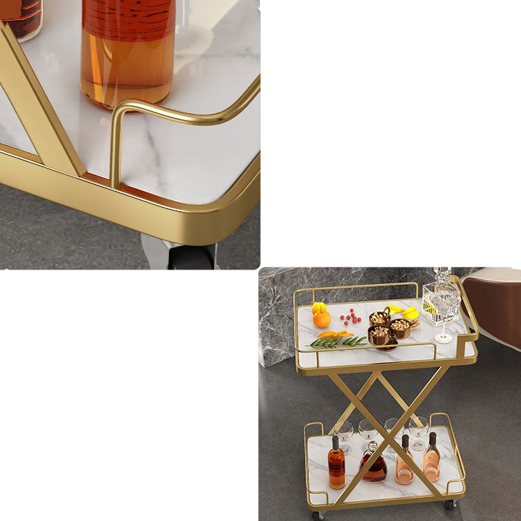 モダンオープンストレージキッチントロリー長方形のダイニングルーム準備テーブル