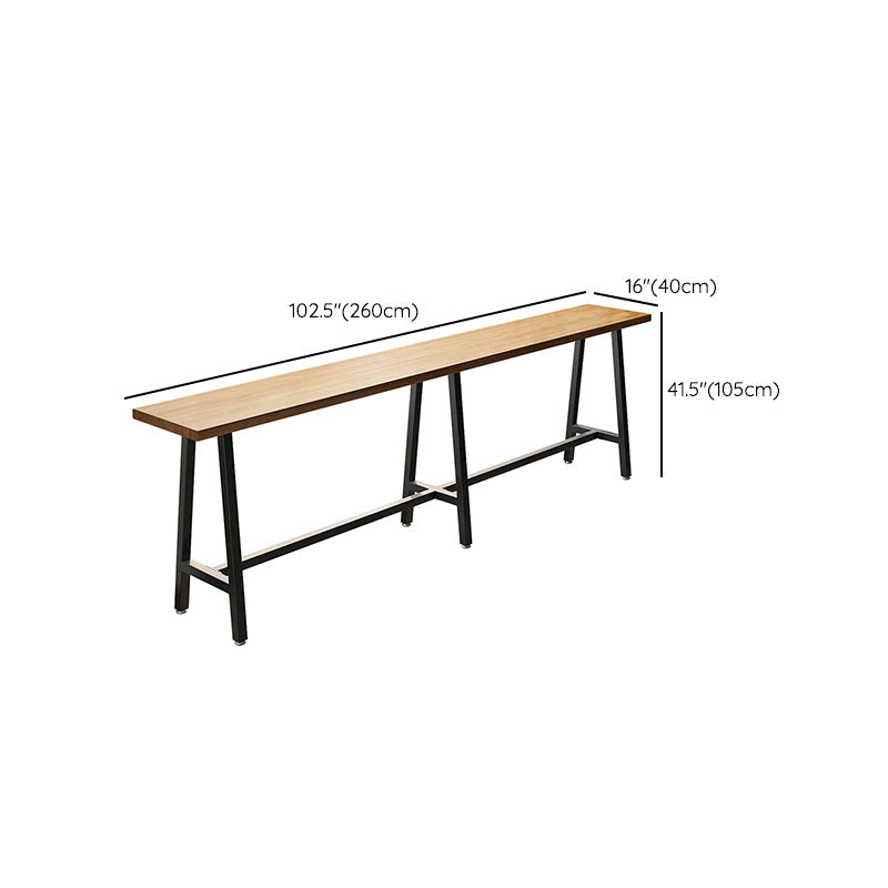 Tavolo da pranzo da bar moderno per interni Tavolo sgabello da bar in metallo e legno