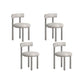 Contemporary Style Side Chair Metal Open Back Dining Room Chair for Home Off-White 4 Piece Set Clearhalo 'Dining Chairs' 'Dining Tables & Seating' 'dining_chair' 'furn' 'furn_dining_chair' 'Furniture' 'Kitchen & Dining Furniture' 7270949
