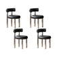 Contemporary Style Side Chair Metal Open Back Dining Room Chair for Home Black 4 Piece Set Clearhalo 'Dining Chairs' 'Dining Tables & Seating' 'dining_chair' 'furn' 'furn_dining_chair' 'Furniture' 'Kitchen & Dining Furniture' 7270959