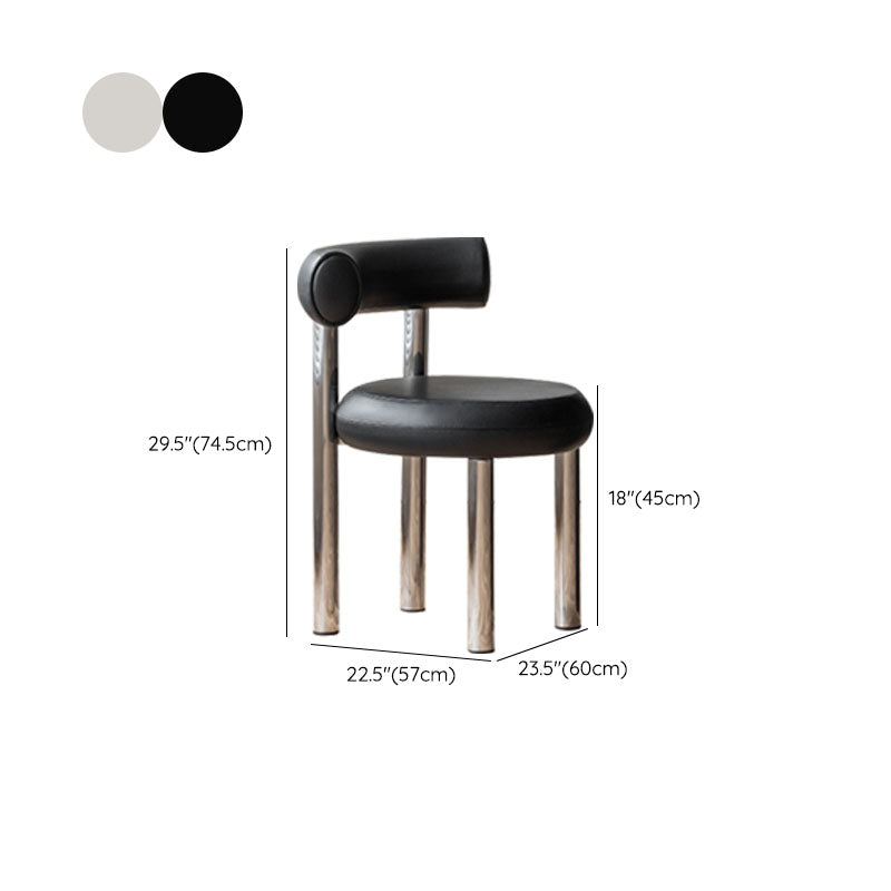 Contemporary Style Side Chair Metal Open Back Dining Room Chair for Home Clearhalo 'Dining Chairs' 'Dining Tables & Seating' 'dining_chair' 'furn' 'furn_dining_chair' 'Furniture' 'Kitchen & Dining Furniture' 7270965