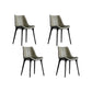 Contemporary Style Chair Metal Dining Room Chair for Dining Room Green 4 Piece Set Clearhalo 'Dining Chairs' 'Dining Tables & Seating' 'dining_chair' 'furn' 'furn_dining_chair' 'Furniture' 'Kitchen & Dining Furniture' 7270970