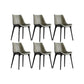 Contemporary Style Chair Metal Dining Room Chair for Dining Room Green 6 Piece Set Clearhalo 'Dining Chairs' 'Dining Tables & Seating' 'dining_chair' 'furn' 'furn_dining_chair' 'Furniture' 'Kitchen & Dining Furniture' 7270973