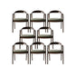 Contemporary Style Chair Metal Dining Room Chair for Dining Room Light Green 8 Piece Set Clearhalo 'Dining Chairs' 'Dining Tables & Seating' 'dining_chair' 'furn' 'furn_dining_chair' 'Furniture' 'Kitchen & Dining Furniture' 7270984