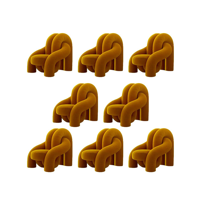 Indoor Dining Side Chair Metal and Upholstered Side Chair for Home