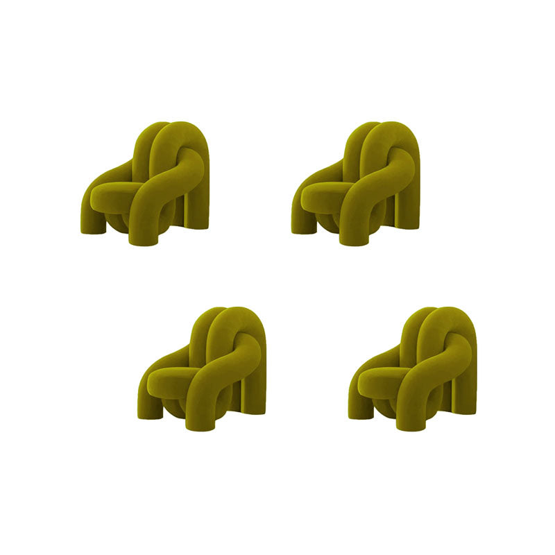 Indoor Dining Side Chair Metal and Upholstered Side Chair for Home