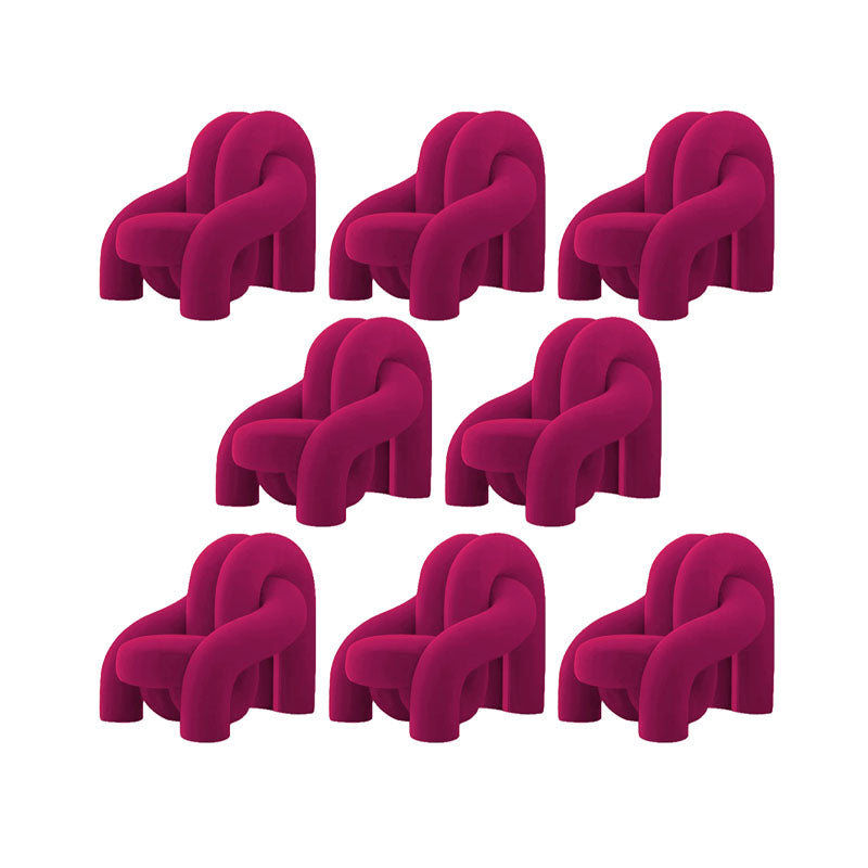 Indoor Dining Side Chair Metal and Upholstered Side Chair for Home