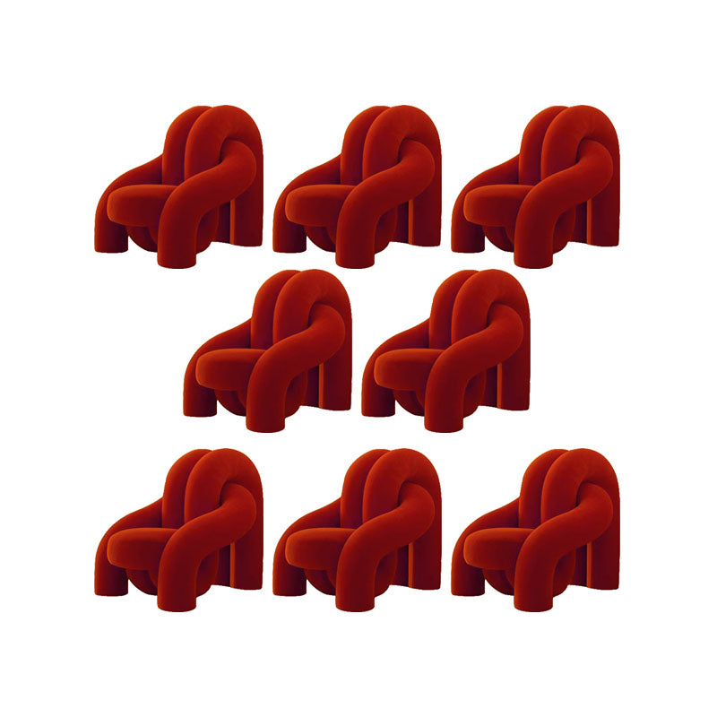 Indoor Dining Side Chair Metal and Upholstered Side Chair for Home