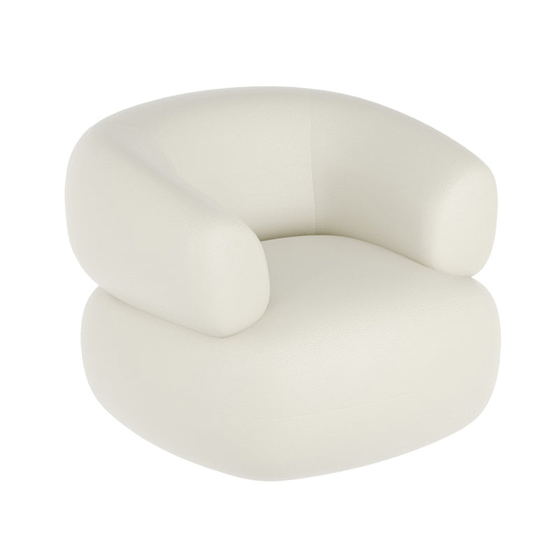 Sofa à bras carrés blancs résistant aux taches pour le salon